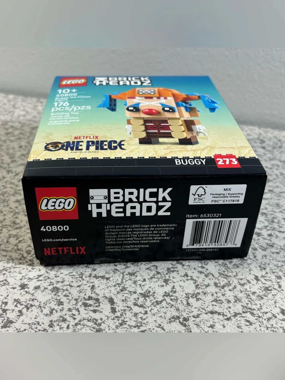 LEGO 40800 Brickheadz One Piece Buggy the Clown New